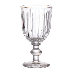 Jogo de Taças Água/Vinho com Borda Dourada Hauskraft  260ML MELINA