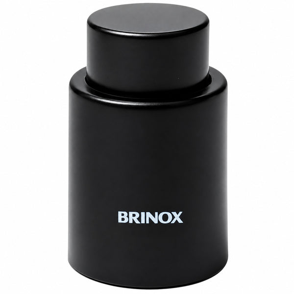 Tampa de pressão para garrafas de vinho Preto Brinox