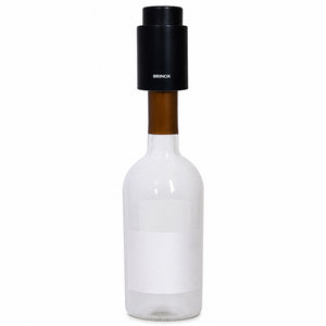 Tampa de pressão para garrafas de vinho Preto Brinox
