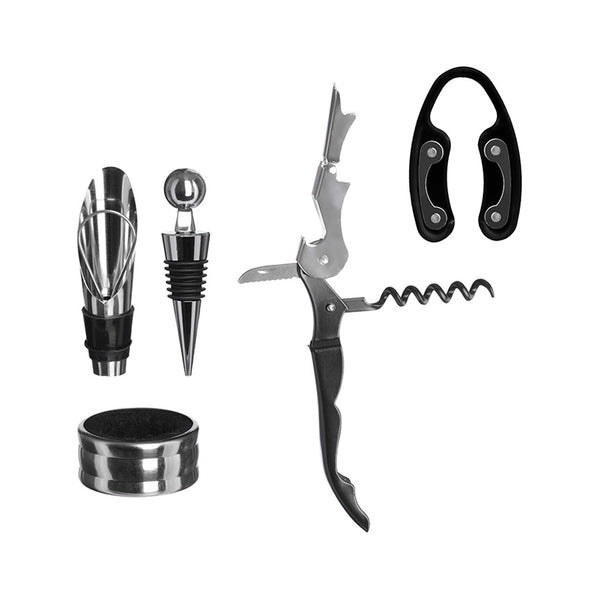 Kit Acessórios para Vinho Bogotá 5 Peças Hauskraft