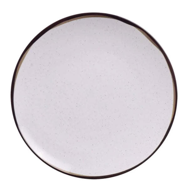 Prato Sobremesa Tramontina  em Porcelana Decorada 19 cm  CANYON