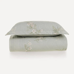 Colcha Solteiro com Porta-travesseiro 200 Fios 100% Algodão Iasmin 1,80m x 2,60m