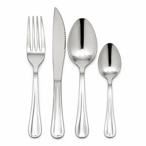Conjunto de Talheres Aço Inox Prata Casart 24 Peças