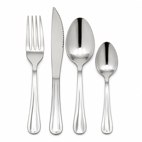 Conjunto de Talheres Aço Inox Prata Casart 24 Peças