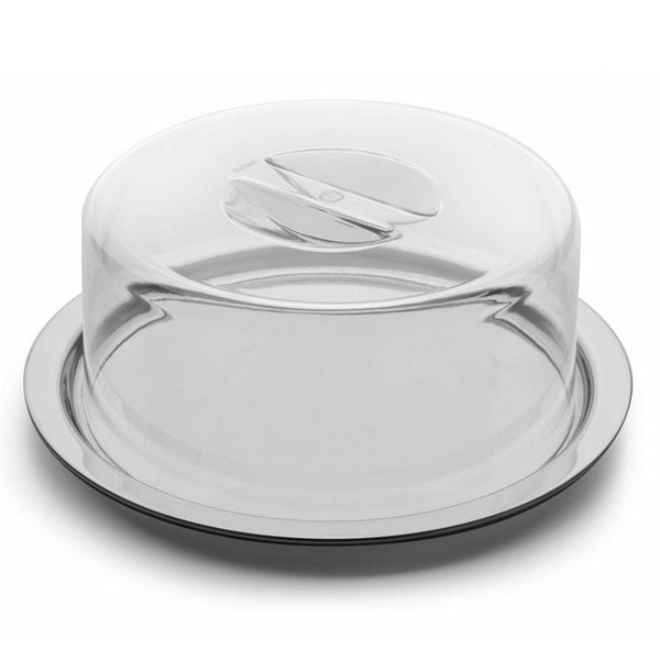 Boleira Inox com Tampa Acrílica Dolce Home 31,1cm