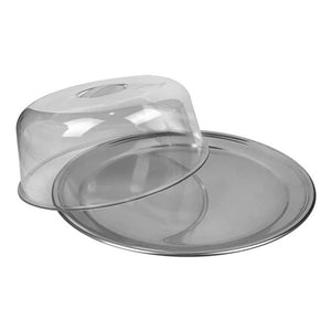 Boleira Inox com Tampa Acrílica Dolce Home 31,1cm
