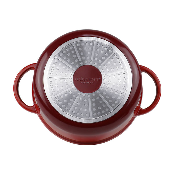 Caçarola de Indução Le Chef Vermelha 7,2L hauskraft