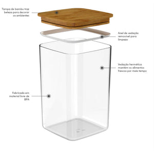 Pote Hermético Maxxi Ou 3,5L Linha Keep