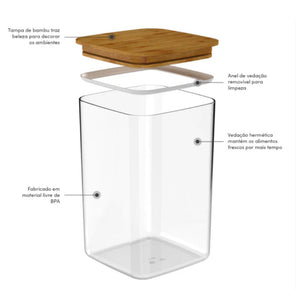 Pote Hermético Maxxi Ou 3,5L Linha Keep