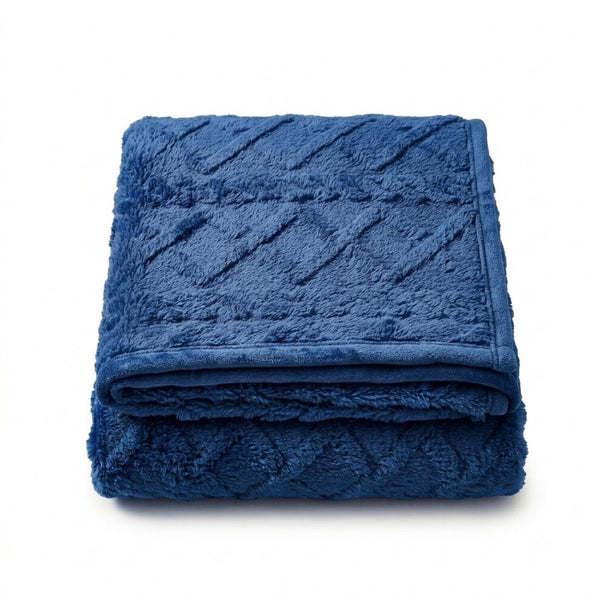 Manta Overrera Jacquard Glamour C/Sherpa Casal 1,90mx2,10m