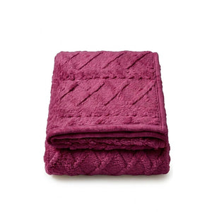 Manta Overrera Jacquard Glamour C/Sherpa Casal 1,90mx2,10m