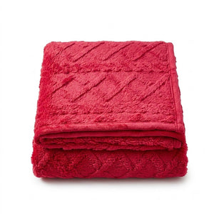 Manta Overrera Jacquard Glamour C/Sherpa Casal 1,90mx2,10m