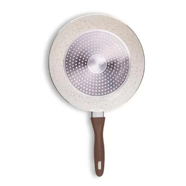 Wok Brinox Ceramic Life vanilla  28cm 3,4L com Tampa