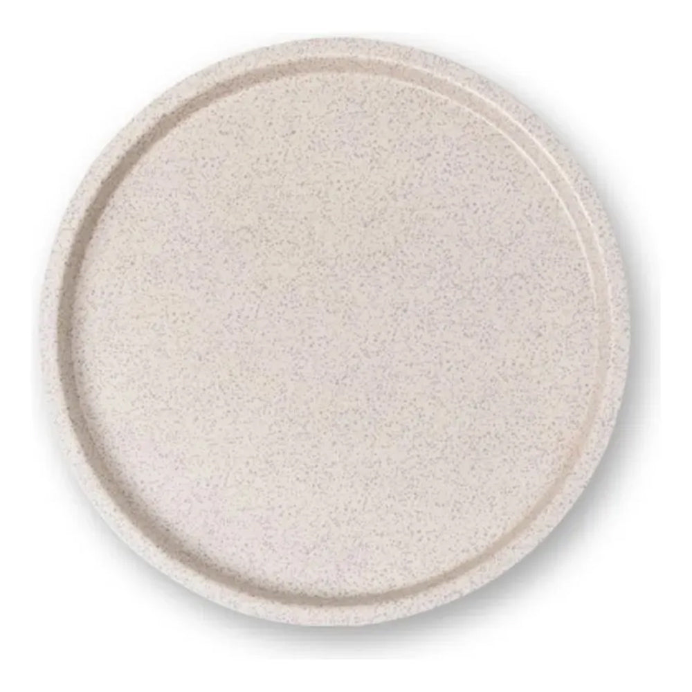 Forma de Pizza sem Furo Brinox Ceramic Life Vanilla 30x1,8cm