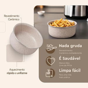 Forma P/Airfryer Brinox Ceramic Life Bakeware Ø16cm 7cm Vanilla