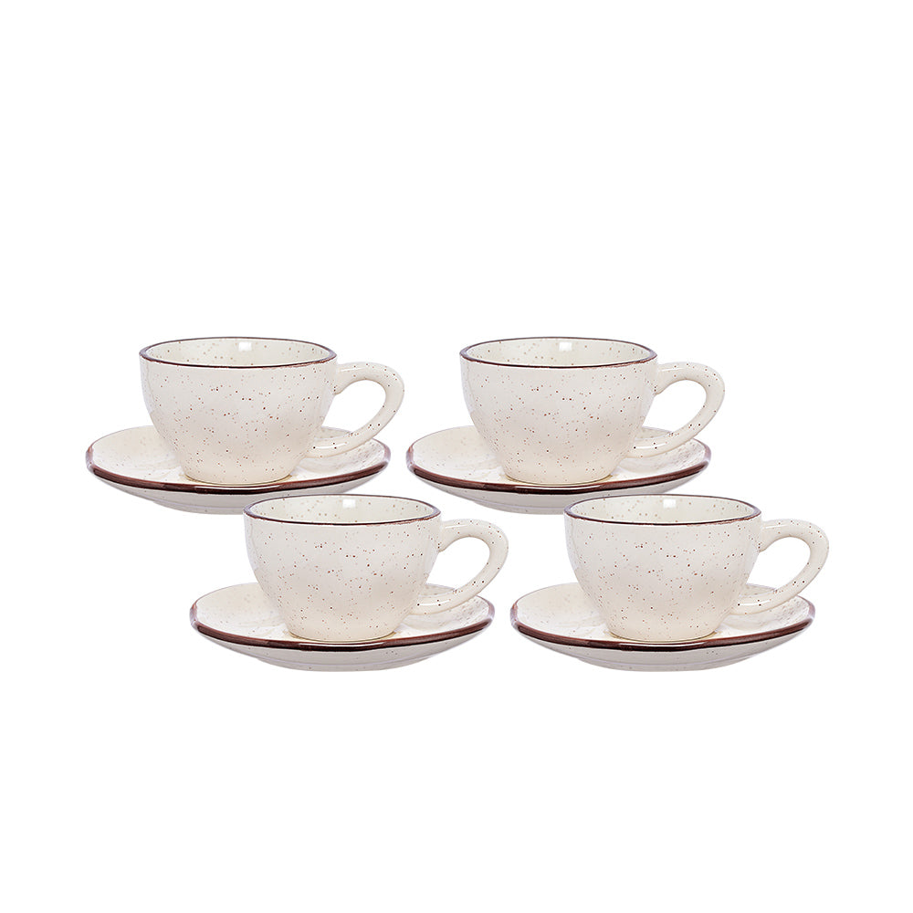 Jogo com 4 Xícaras de Café com Pires Bahamas 85ml