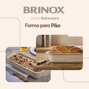 Forma de Pão Brinox Ceramic Life Bakeware 30 x 12,5 x 6,3 cm Vanilla