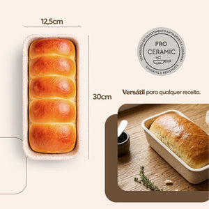 Forma de Pão Brinox Ceramic Life Bakeware 30 x 12,5 x 6,3 cm Vanilla