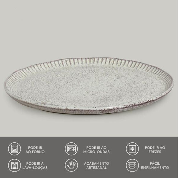 Prato de Sobremesa Linhas Pistache Ø21,5 cm – Porto Brasil