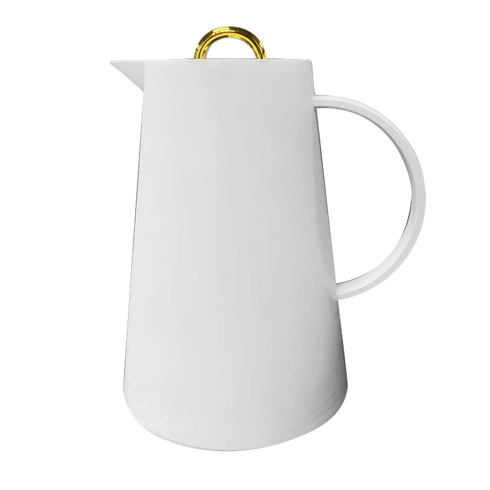 Garrafa Térmica Café/Chá Samira Dourado/Branco 1 Litro Tuut