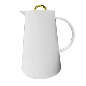 Garrafa Térmica Café/Chá Samira Dourado/Branco 1 Litro Tuut