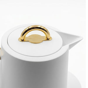 Garrafa Térmica Café/Chá Samira Dourado/Branco 1 Litro Tuut