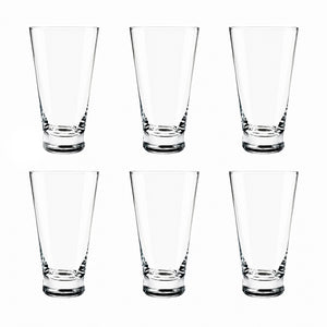 Jogo de Copos Altos Sophia Bohemia Cristal Ecológico 370ml 6 Peças