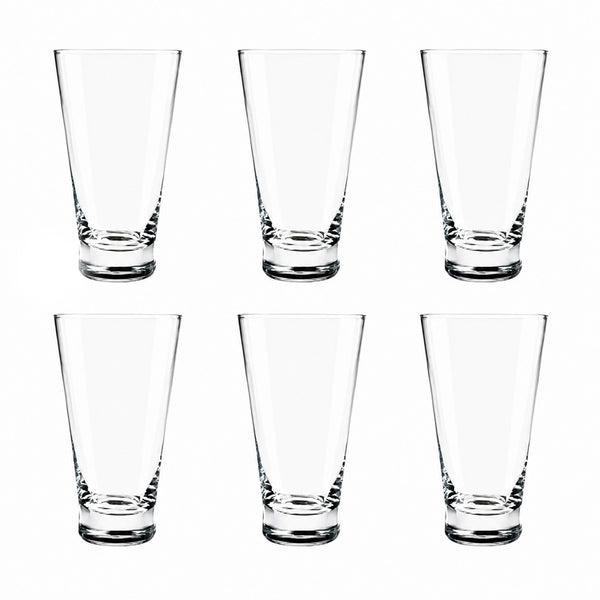 Jogo de Copos Altos Sophia Bohemia Cristal Ecológico 370ml 6 Peças