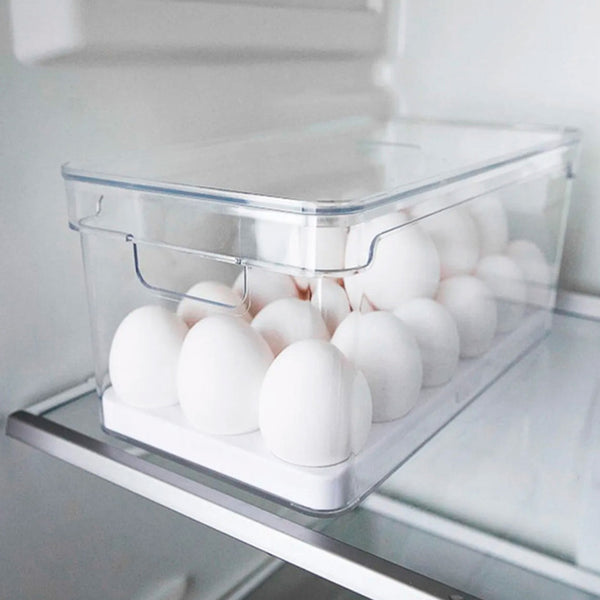 Organizador De Ovos Clear Fresh 36 UN Porta Ovos Com Tampa OU