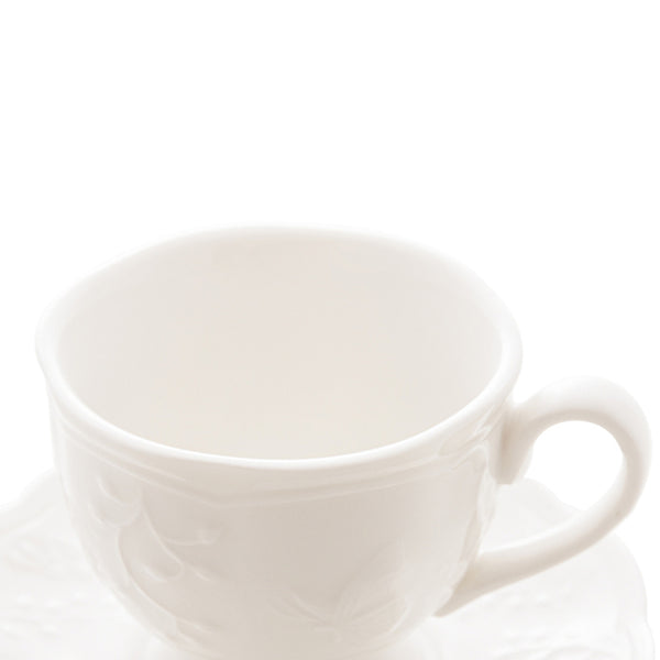 Xícara de Chá em Porcelana New Bone Butterfly 200ml Lyor