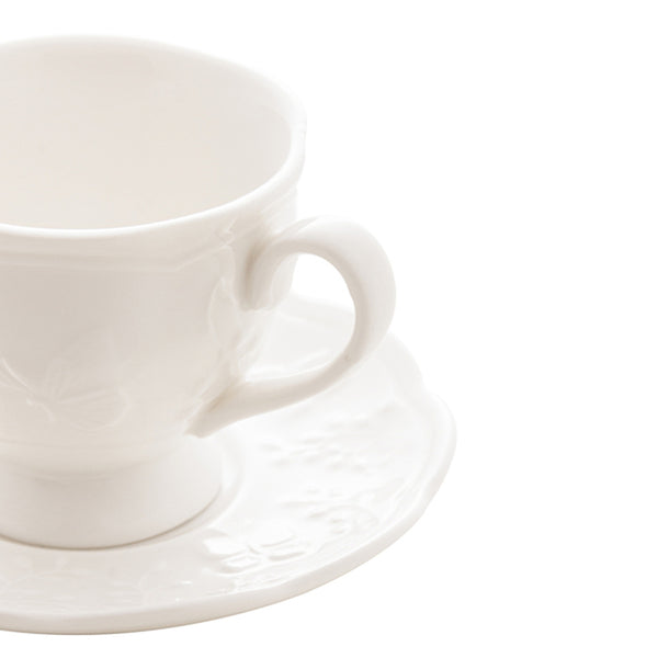 Xícara de Chá em Porcelana New Bone Butterfly 200ml Lyor