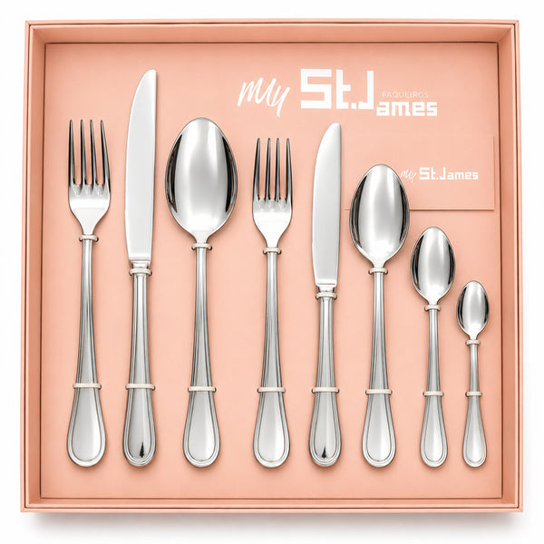 Faqueiro St. James Four Seasons Inox 48 Peças