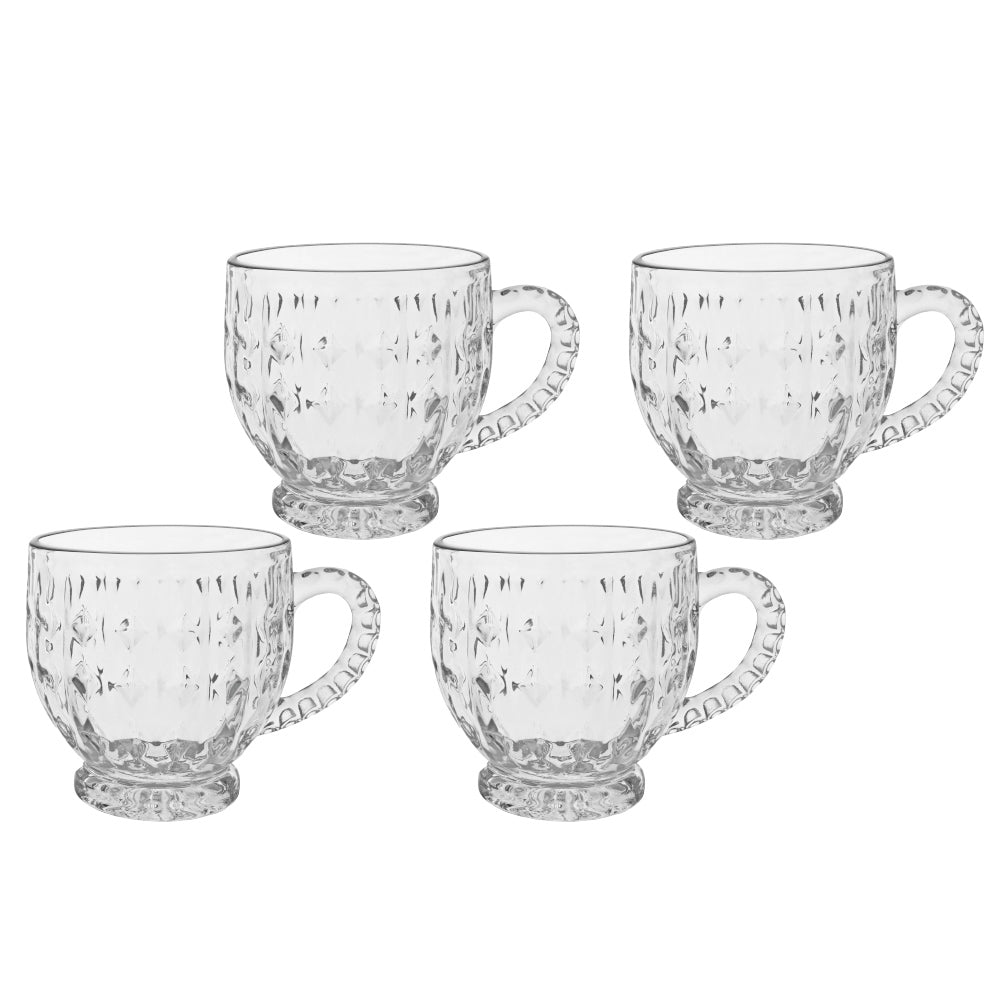 Xícaras de Chá Novara 200ml Transparente – 4 Peças-Hauskraft