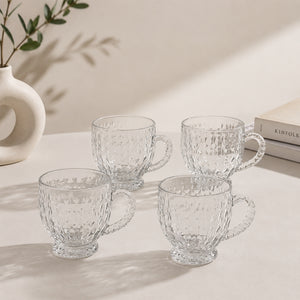 Xícaras de Chá Novara 200ml Transparente – 4 Peças-Hauskraft