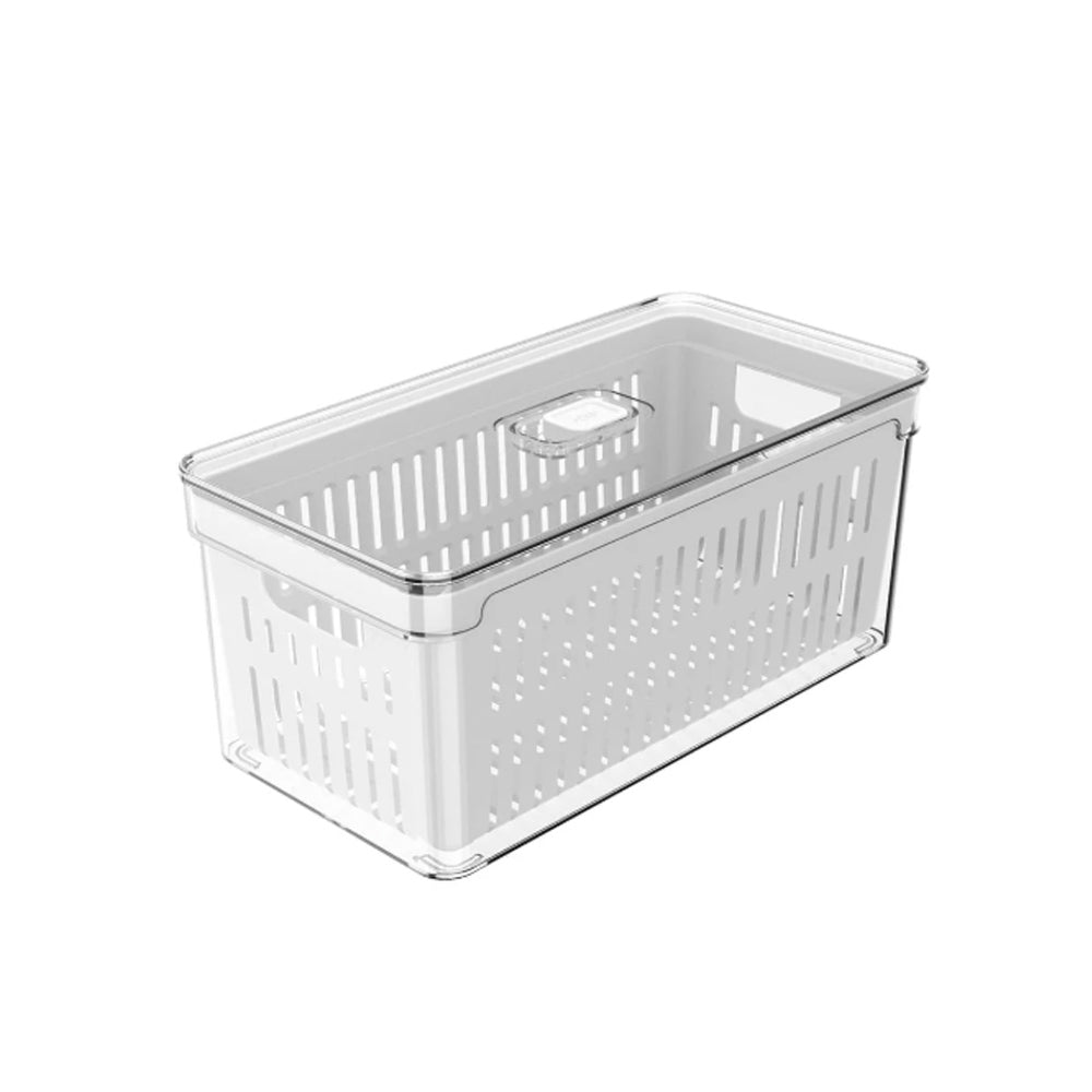 Organizador de geladeira com cesto Ou 5L Linha Clear Fresh
