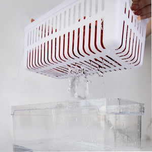 Organizador de geladeira com cesto Ou 5L Linha Clear Fresh