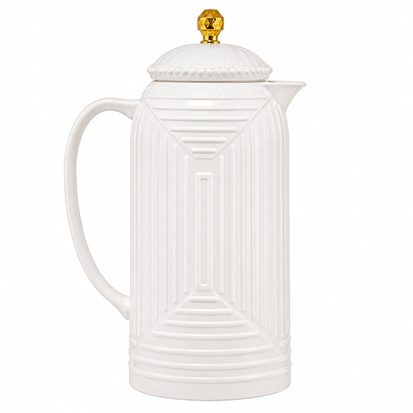 Garrafa Térmica de Plástico Geometric Branca 1L – Wolff