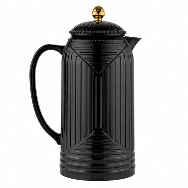 Garrafa Térmica de Plástico Geometric Preta 1L – Wolff