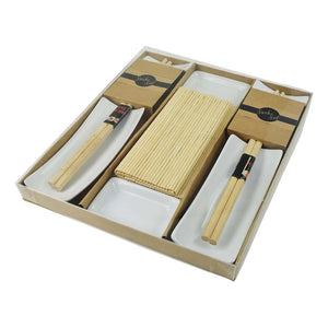 Conjunto Para Sushi Em Bambu 10 Peças - Dysnasty