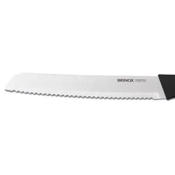 Faca para Pão 8 Polegadas Brinox Versatile Preto