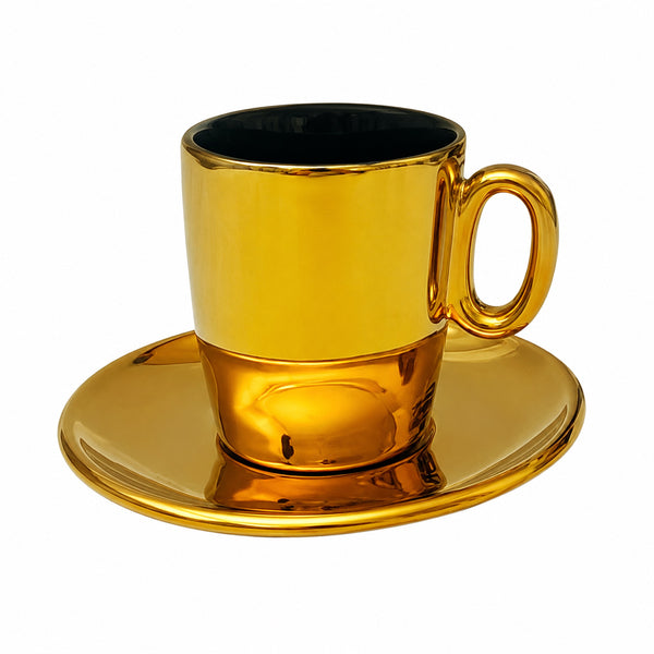 Jogo de 12 Peças para Café em New Bone China com Rack 80ml