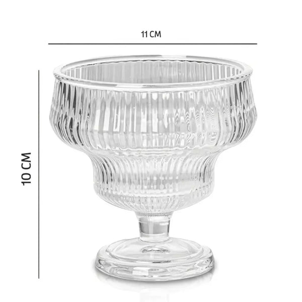 Jogo De Taças De Sobremesa Fontana 295ml 6 Peças Premium Dolcehome