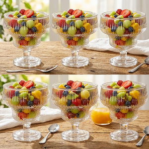 Jogo De Taças De Sobremesa Fontana 295ml 6 Peças Premium Dolcehome