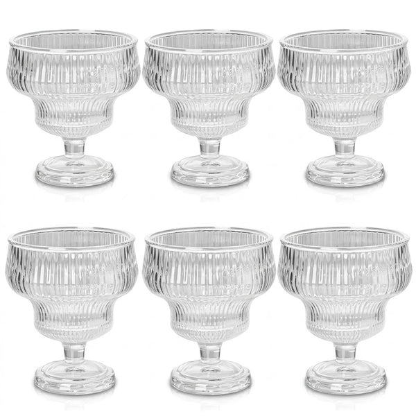Jogo De Taças De Sobremesa Fontana 295ml 6 Peças Premium Dolcehome