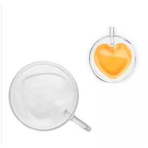 Jogo De Xícaras De Café Coração 2 Peças - 180ml - Dolce Home