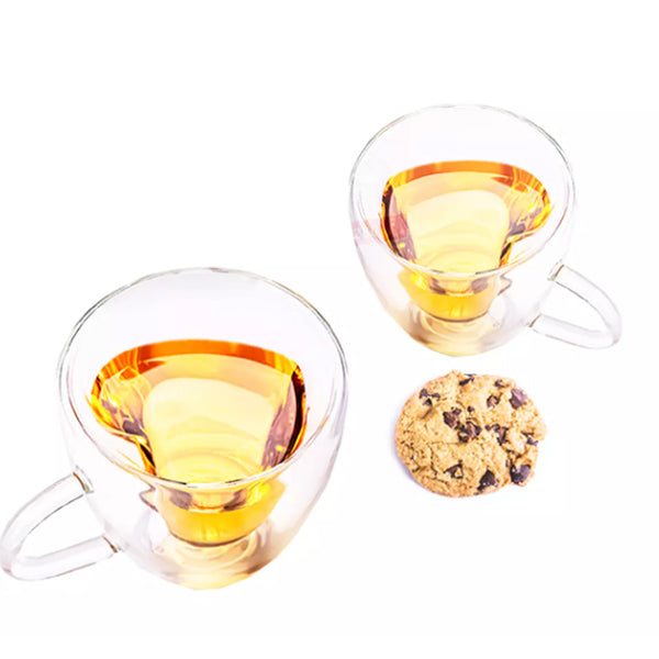 Jogo De Xícaras De Café Coração 2 Peças - 180ml - Dolce Home