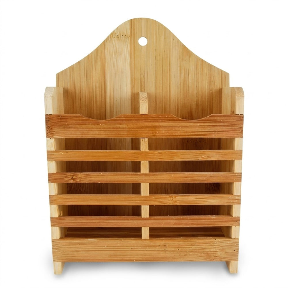 Porta Talheres De Bambu - Dolce Home 15X20X6,5