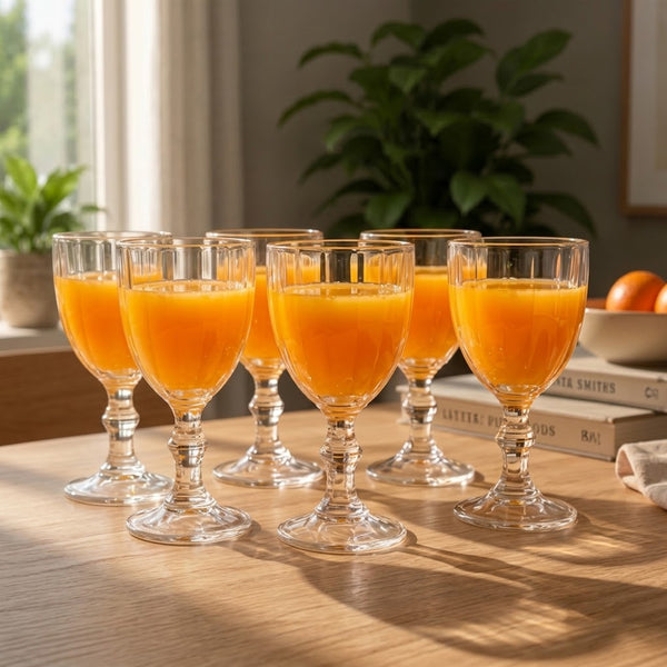 Conjunto de Taça de Vidro Eleganza Casart 320ml com 6 Peças