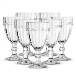 Jogo de 6 Taças de Vidro 330 ml da Linha Imperial Casart