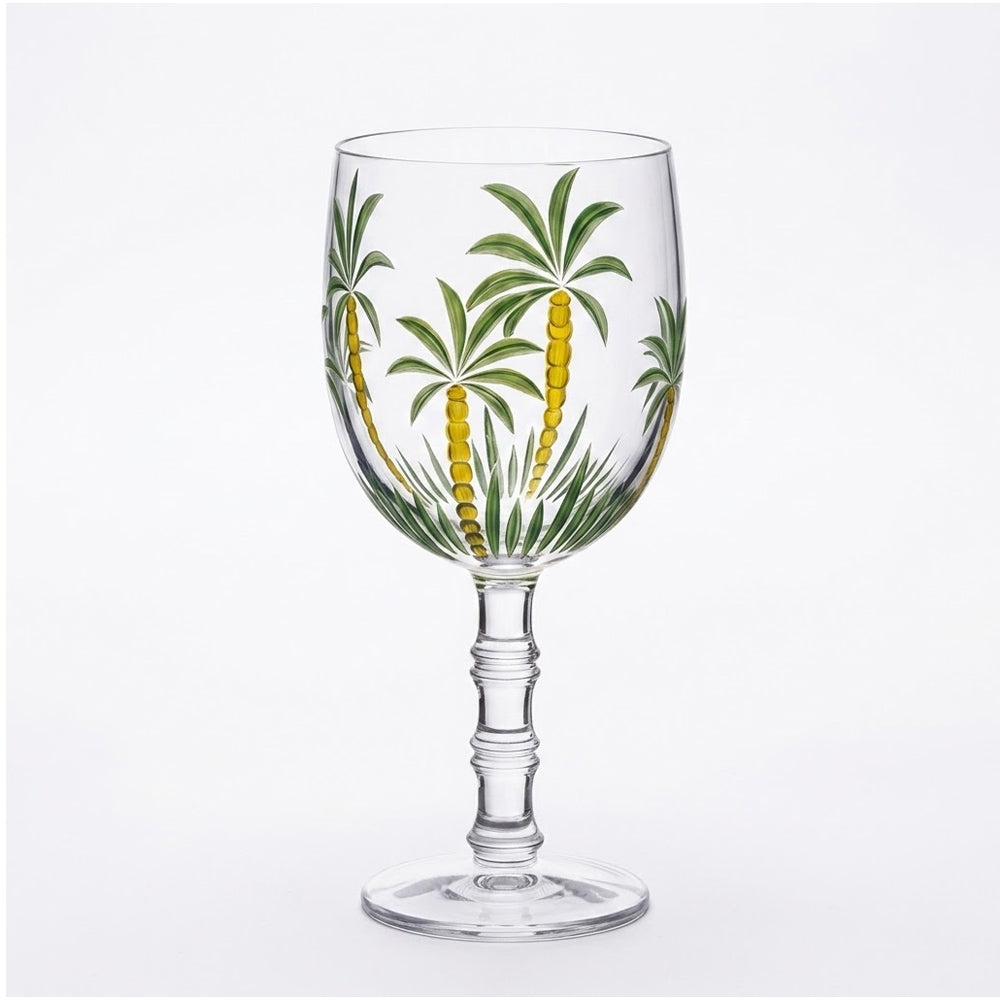 Jogo C/6pçs Palm Hand Painting 320ml Cristal Ecológico Lyor